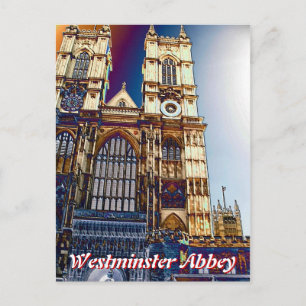 Westminister Abbey London UK Postkarte