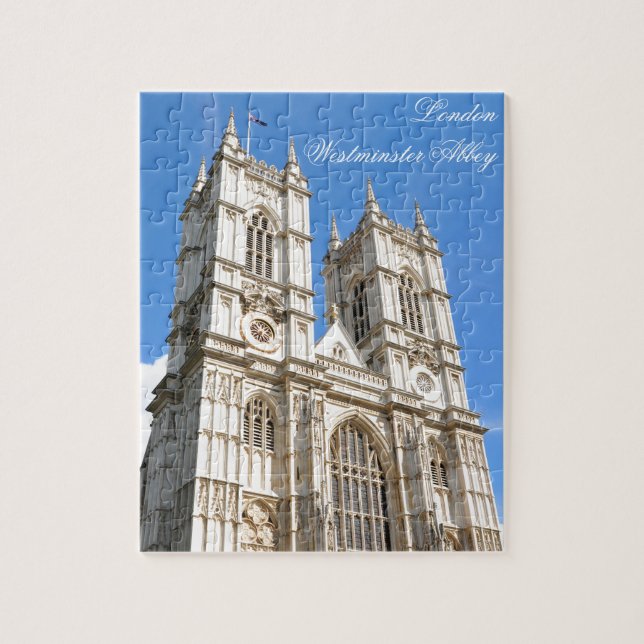 Westminster Abbey in London, Großbritannien Puzzle (Vertikal)
