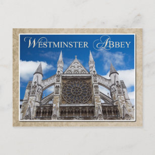 Westminster Abbey, London, England Postkarte