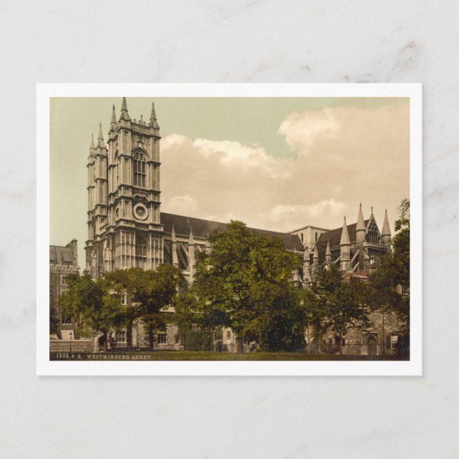 Westminster Abbey, London, England Postkarte (Vorderseite)