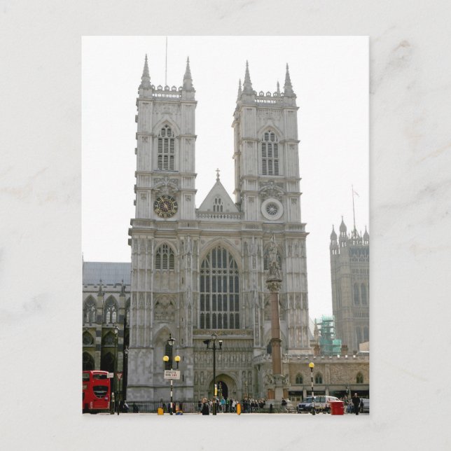Westminster Abbey, London Postkarte (Vorderseite)