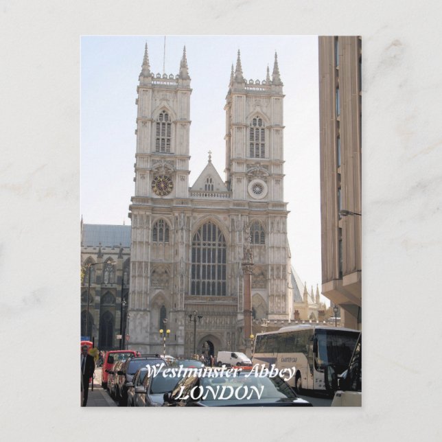 Westminster Abbey London UK Postkarte (Vorderseite)
