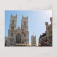 Westminster Abbey London UK Postkarte