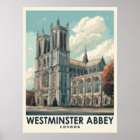 Westminster Abbey London Vintage Travel