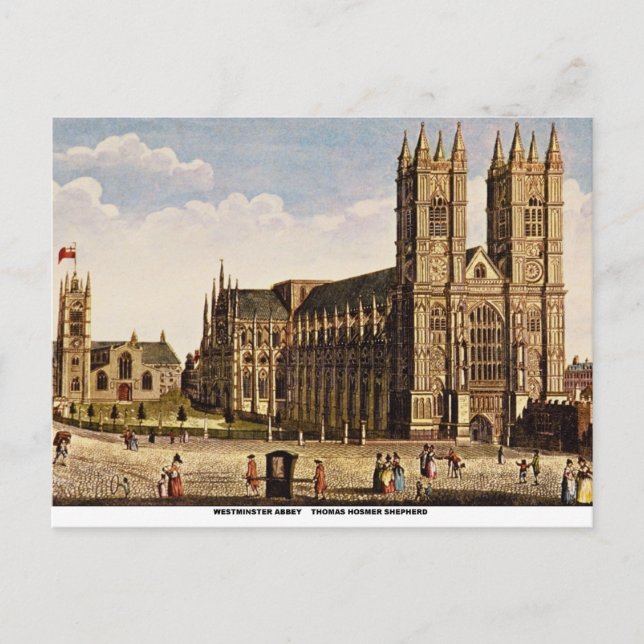 Westminster Abbey Postkarte (Vorderseite)