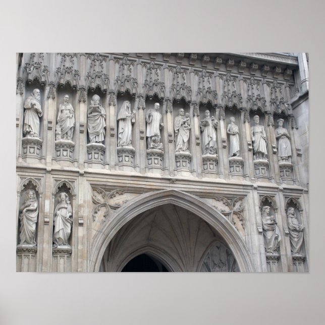 Westminster Abbey Statues Poster (Vorne)