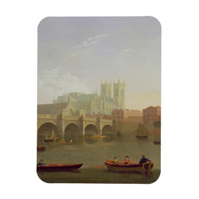 Westminster Abbey und Westminster Bridge aus Magnet (Vertikal)