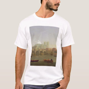 Westminster- Abbeyund Westminster-Brücke gesehen T-Shirt
