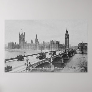 Westminster Bridge and the Houses of Poster