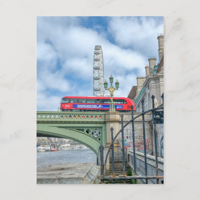 Westminster Bridge, London UK Postcard Postkarte (Vorderseite)