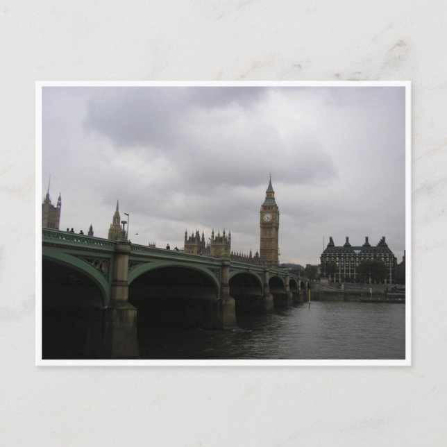 Westminster Bridge Postkarte (Vorderseite)