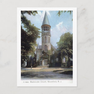 Westminster Church, Bloomfield, NJ 1909 Vintage au Postkarte