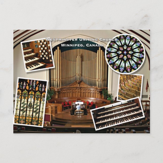 Westminster Church, Winnipeg montage Postkarte (Vorderseite)