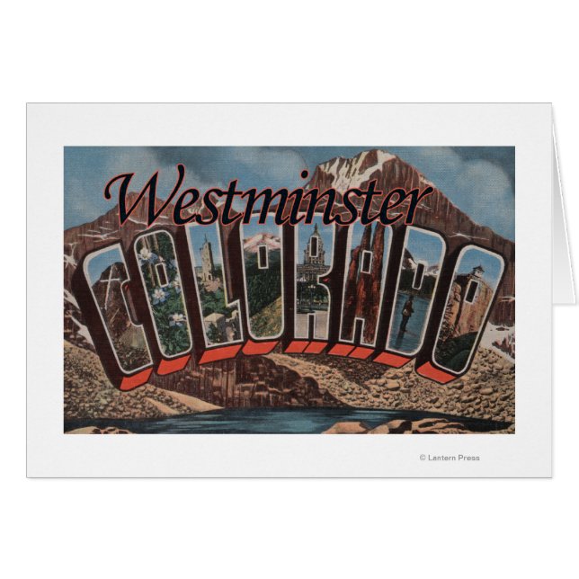 Westminster, Colorado - Große Buchstabenszenen (Vorderseite (Horizontal))