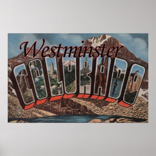 Westminster, Colorado - Große Buchstabenszenen Poster