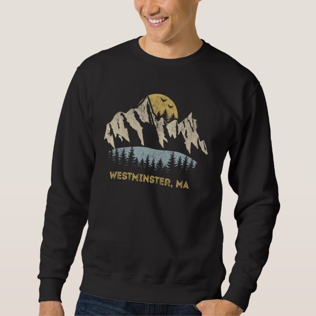 Westminster Massachusetts Mountain Sunset Sunrise Sweatshirt (Vorderseite)