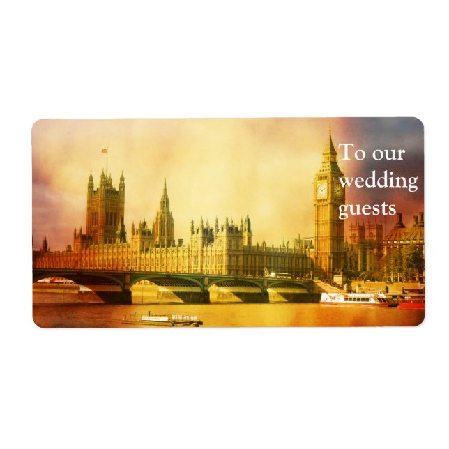 Westminster Palace und Brücke mit Big Ben (Vorne)