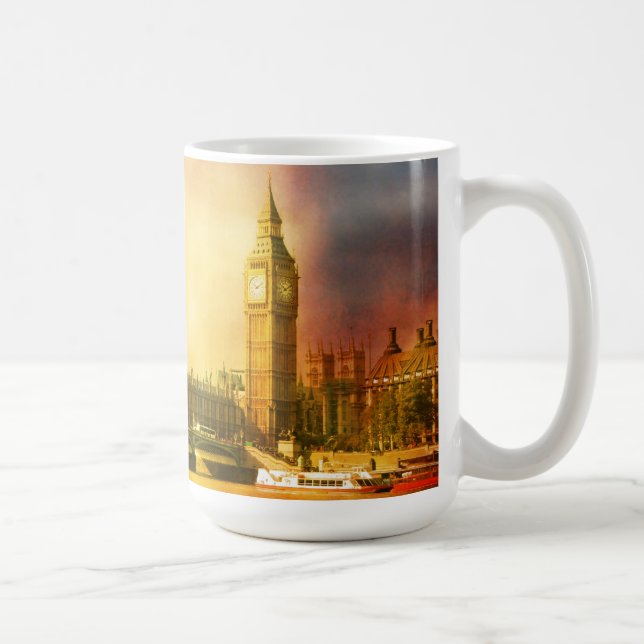 Westminster Palace und Brücke mit Big Ben Tasse (Rechts)