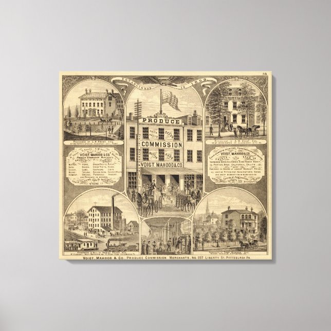 Westmoreland Landkreis, Pennsylvania Leinwanddruck (Vorderseite)