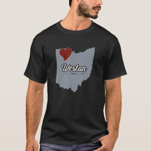 WESTON Ohio OH City Staat USA Niedlich Souvenir T-Shirt
