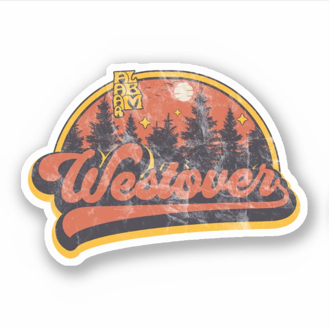 Westover, Alabama Aufkleber (Vorderseite)