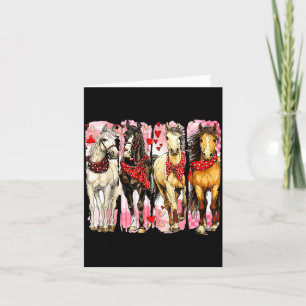 Westpferd Valentinstag Lustiger Westlicher Valenti Karte