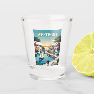 Westport Connecticut Schnapsglas