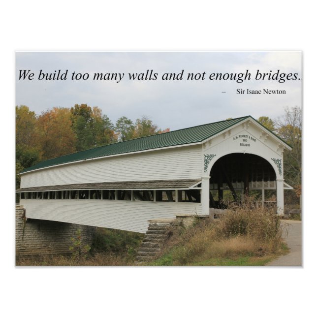Westport Covered Bridge Inspiration Fotodruck (Vorne)