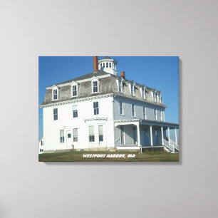 Westport Harbor, MA House - Acoaxet Leinwanddruck