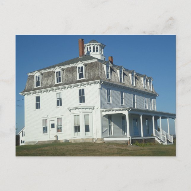 Westport Harbor, MA Hütte Postkarte (Vorderseite)