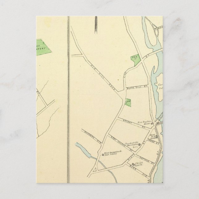 Westport, Sandy Hook, Rocky Glen Postkarte (Vorderseite)