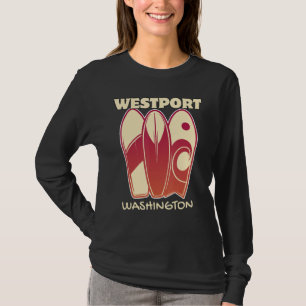 WESTPORT WASHINGTON Surfen Vintage Surfbretter Ret T-Shirt