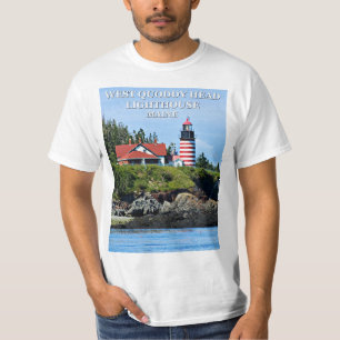 WestQuoddy Hauptleuchtturm, Maine-T - Shirt