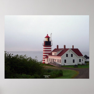 WestQuoddy Hauptleuchtturm-Plakat Poster