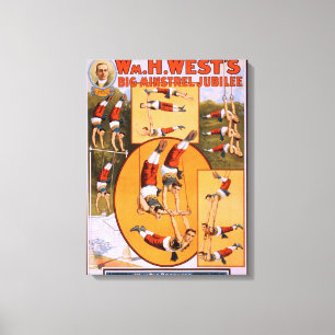 West's Big Minstrel Jubiläumsplakat Turner Leinwanddruck