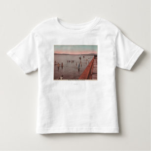 Westseattle, WA - badend an Coney Island-Strand Kleinkind T-shirt