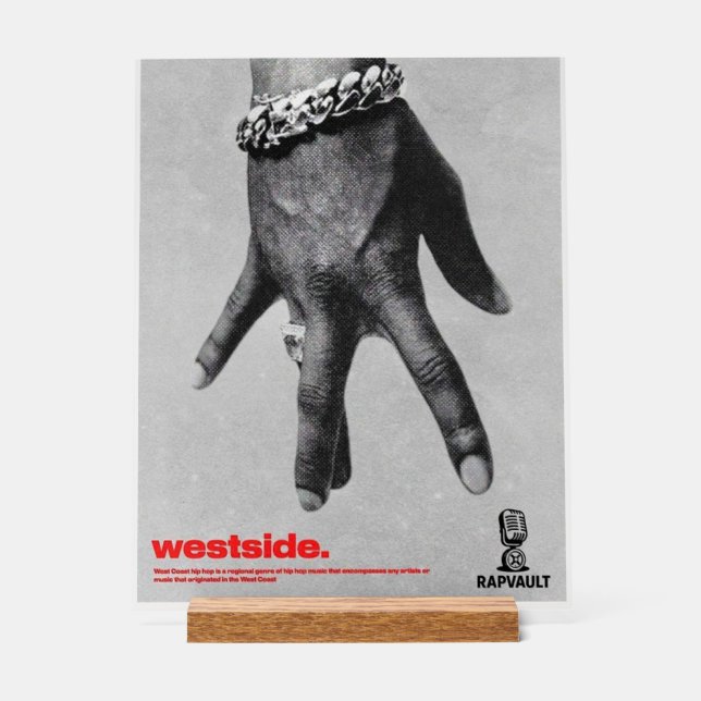 Westside Acrylschild (Vorderseite)