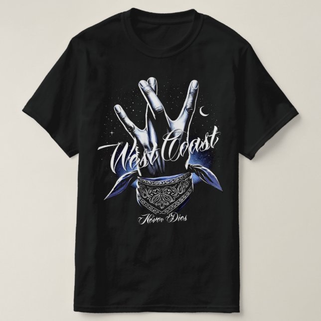 WESTSIDE NEVER DIES T-Shirt (Design vorne)