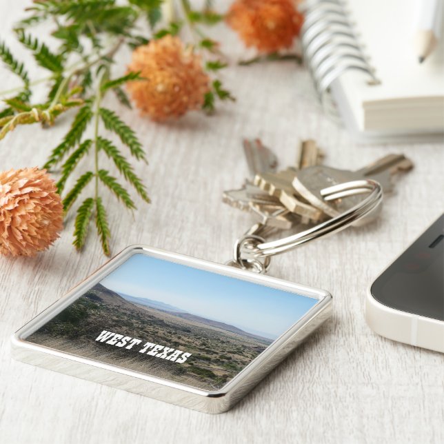 Westtexas Landschaft Schlüsselanhänger (Seite)