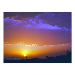 Westtexas-Sonnenuntergang #2 Fotodruck