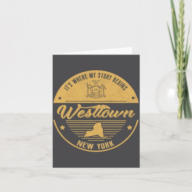 Westtown New York Its Where My Story Begins  Karte (Vorderseite)