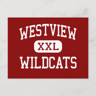Westview - Wildcats - Hoch Portland Oregon Postkarte