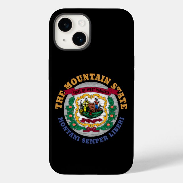 WESTVIRGINIEN BERGSTAAT FLAG Case-Mate iPhone HÜLLE (Rückseite)