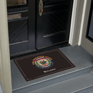 WESTVIRGINIEN BERGSTAAT FLAGGDOORMAT FUßMATTE