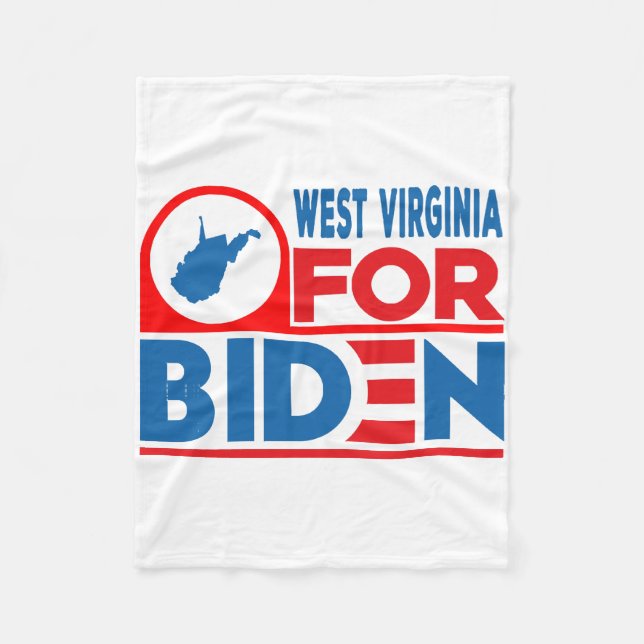 WESTVIRGINIEN für Biden Fleecedecke (Vorderseite)