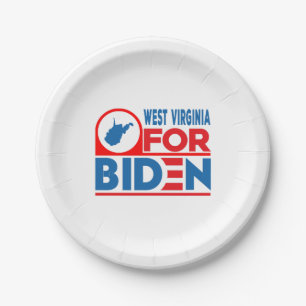 WESTVIRGINIEN für Biden Pappteller