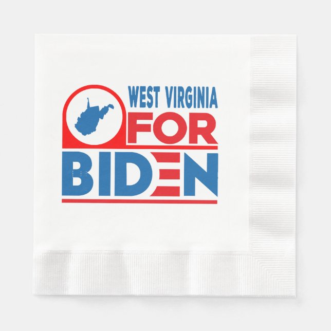 WESTVIRGINIEN für Biden Serviette (Vorderseite)