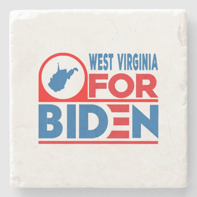 WESTVIRGINIEN für Biden Steinuntersetzer (Vorderseite)