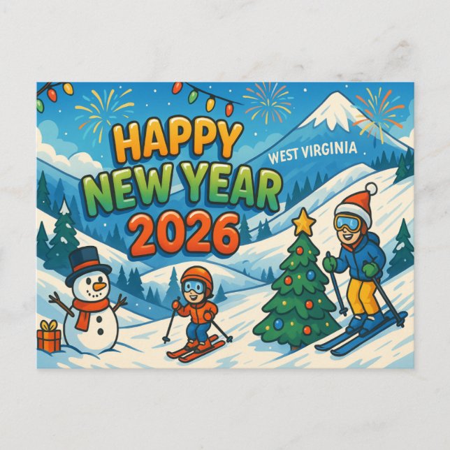 WESTVIRGINIEN Postkarte (Vorderseite)