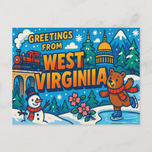 WESTVIRGINIEN Postkarte